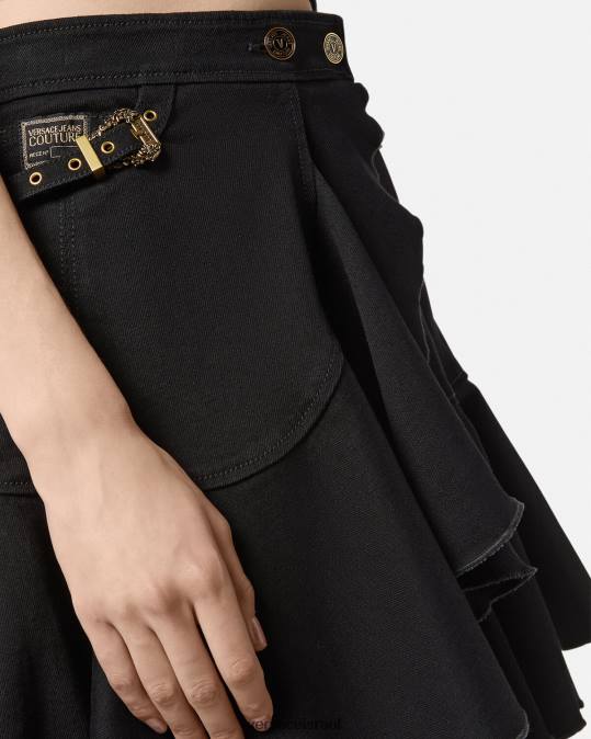 נשים Versace שָׁחוֹר בארוק קוטור1 חצאית ג'ינס הַלבָּשָׁה N8T22253