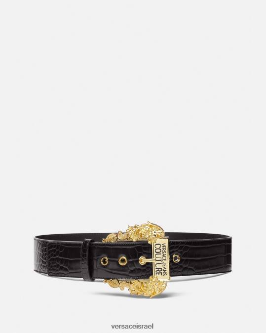 נשים Versace שָׁחוֹר חגורת קוטור1 רחבה אביזרים N8T22323