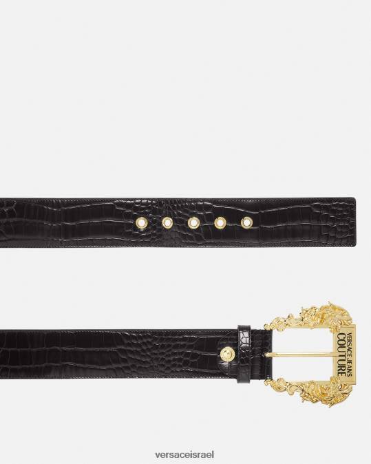 נשים Versace שָׁחוֹר חגורת קוטור1 רחבה אביזרים N8T22323