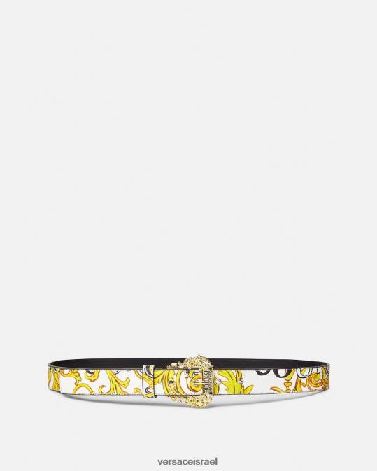נשים Versace זהב ולבן חגורה לוגו קוטור1 אביזרים N8T22352
