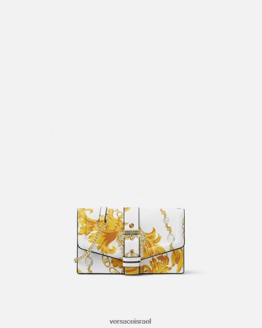 נשים Versace זהב ולבן שרשרת קוטור קוטור1 תיק כתף תיקים N8T22359