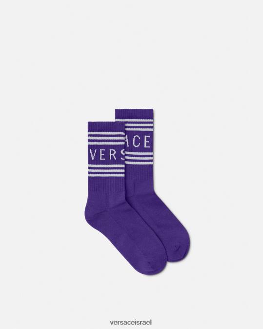 נשים Versace סָגוֹל גרבי לוגו וינטג' משנות ה-90 תחתונים ובגדי חוף N8T21108