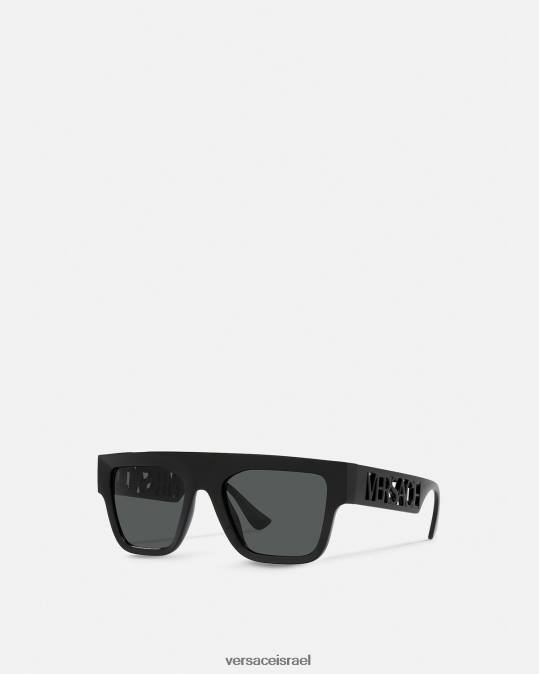 נשים Versace שָׁחוֹר משקפי שמש לוגו וינטג' משנות ה-90 אביזרים N8T2618