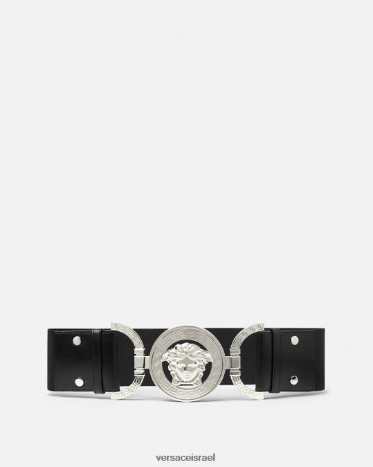 נשים Versace שָׁחוֹר חגורה רחבה מדוזה '95 אביזרים N8T2523