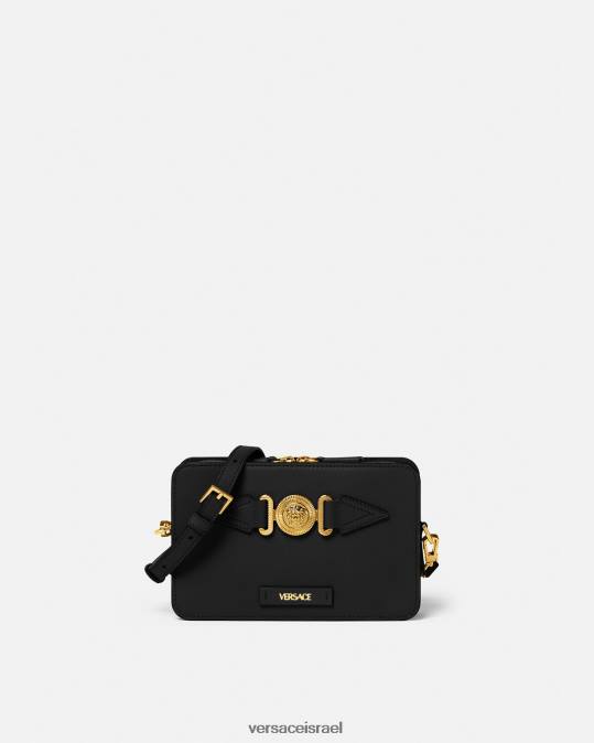 גברים Versace שָׁחוֹר Medusa biggie תיק שליח קטן תיקים N8T21464