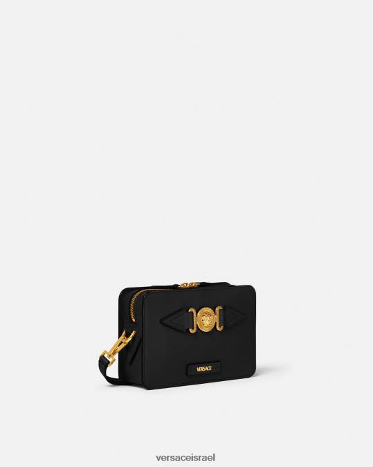 גברים Versace שָׁחוֹר Medusa biggie תיק שליח קטן תיקים N8T21464