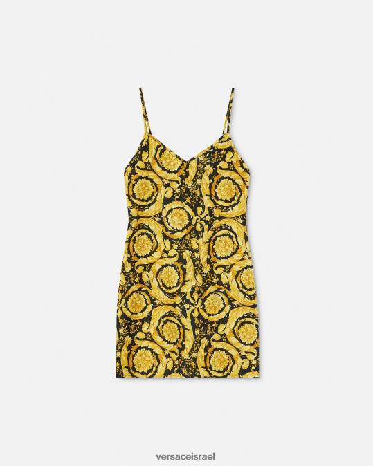 נשים Versace הדפס נעלי פיג'מה משי בארוקו תחתונים ובגדי חוף N8T21029