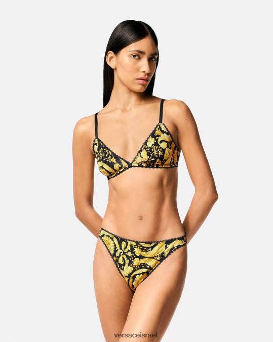 נשים Versace הדפס ברלט משולש בארוקו תחתונים ובגדי חוף N8T21034