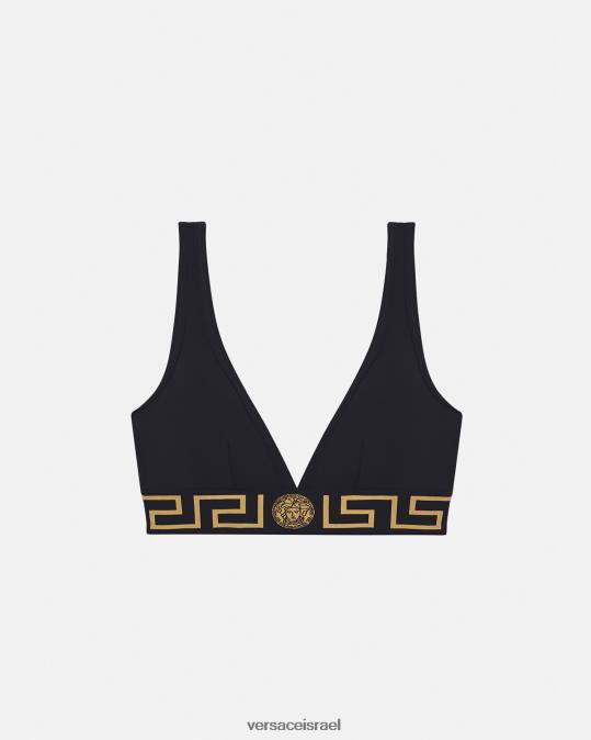 נשים Versace שָׁחוֹר ברלט גבול גרקה תחתונים ובגדי חוף N8T21043