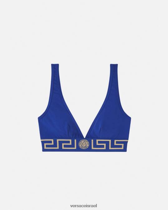 נשים Versace כְּחוֹל ברלט גבול גרקה תחתונים ובגדי חוף N8T21045