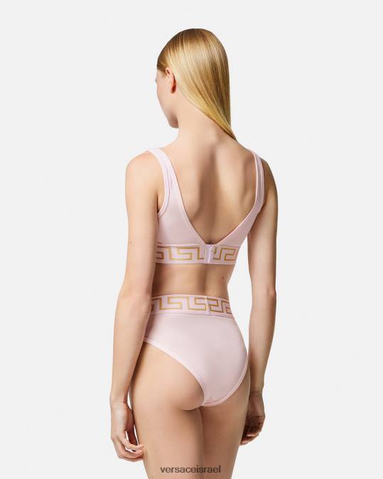 נשים Versace ורוד בהיר ברלט גבול גרקה תחתונים ובגדי חוף N8T21047