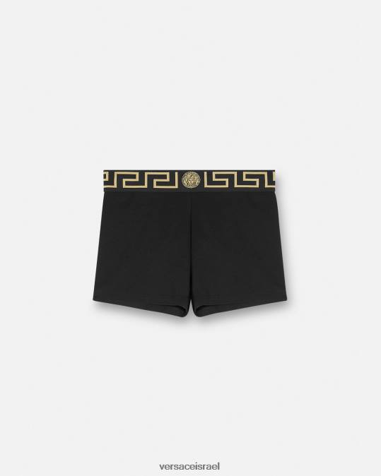 נשים Versace שָׁחוֹר גזעי גבול גרקה תחתונים ובגדי חוף N8T21048