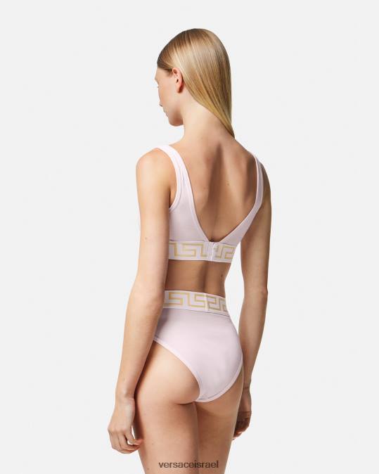 נשים Versace ורוד בהיר תחתוני רגליים גבוהים של גרקה תחתונים ובגדי חוף N8T21057