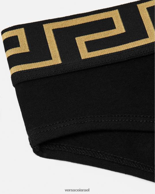 נשים Versace שָׁחוֹר תחתוני גבול גרקה תחתונים ובגדי חוף N8T21060