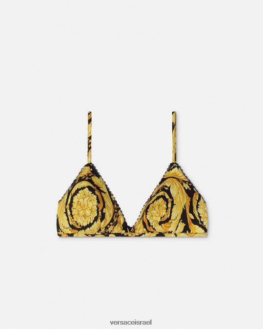 נשים Versace הדפס ברלט משי בהדפס בארוק תחתונים ובגדי חוף N8T21070