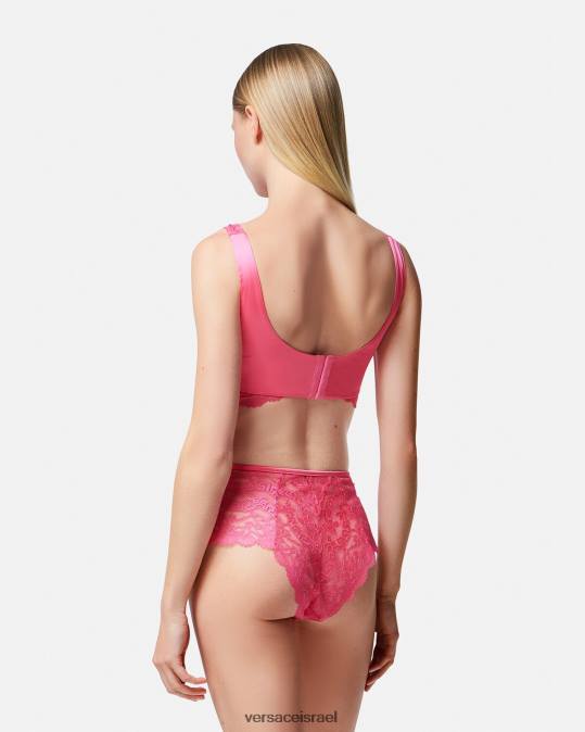 נשים Versace וָרוֹד חלק עליון ברלט תחרה תחתונים ובגדי חוף N8T21077