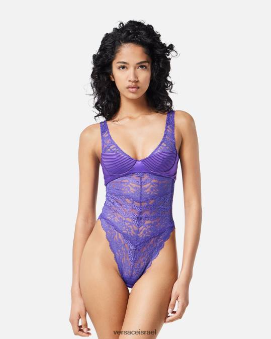 נשים Versace סָגוֹל בגד גוף תחרה תחתונים ובגדי חוף N8T21078