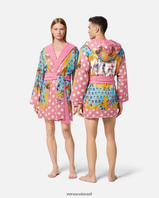 נשים Versace הדפס פרפרים חלוק רחצה קצר תחתונים ובגדי חוף N8T21080