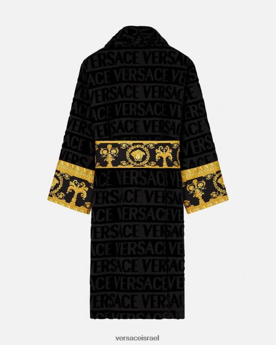 נשים Versace שָׁחוֹר חלוק רחצה בארוק תחתונים ובגדי חוף N8T21084