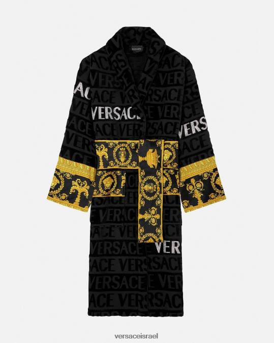 נשים Versace הדפס חלוק רחצה מקריסטל תחתונים ובגדי חוף N8T21085
