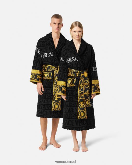 נשים Versace הדפס חלוק רחצה מקריסטל תחתונים ובגדי חוף N8T21085