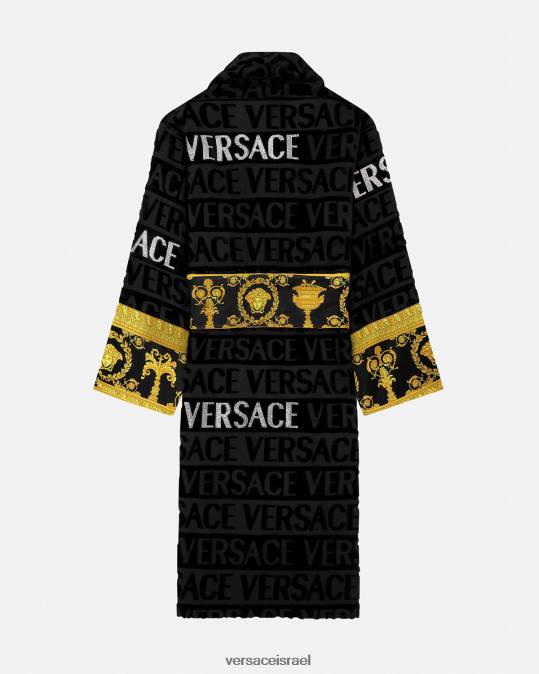נשים Versace הדפס חלוק רחצה מקריסטל תחתונים ובגדי חוף N8T21085