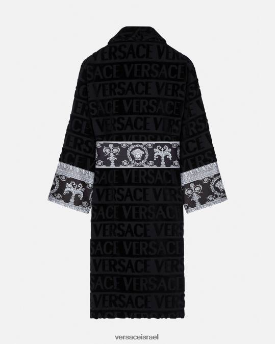 נשים Versace שָׁחוֹר חלוק רחצה בארוק תחתונים ובגדי חוף N8T21086