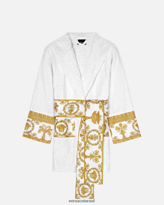 נשים Versace לבן חלוק רחצה קצר תחתונים ובגדי חוף N8T21087