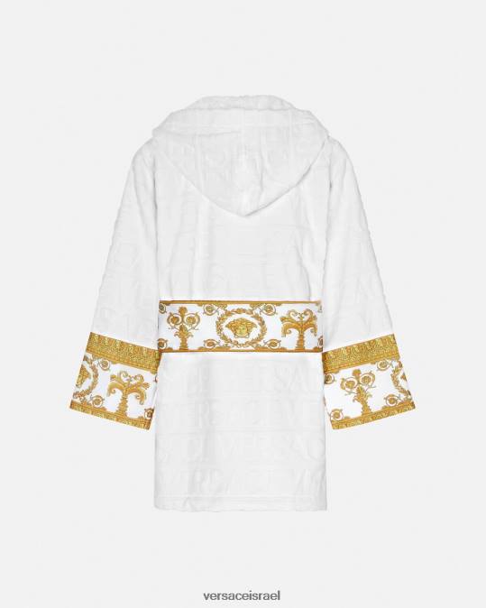 נשים Versace לבן חלוק רחצה קצר תחתונים ובגדי חוף N8T21087