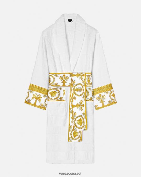 נשים Versace לבן חלוק רחצה בארוק תחתונים ובגדי חוף N8T21088