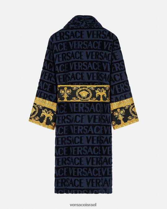 נשים Versace כְּחוֹל חלוק רחצה בארוק תחתונים ובגדי חוף N8T21091