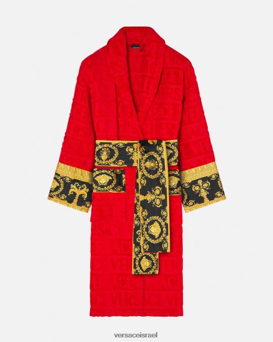 נשים Versace אָדוֹם חלוק רחצה בארוק תחתונים ובגדי חוף N8T21092