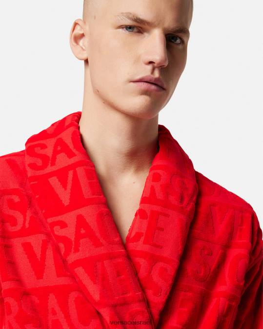 נשים Versace אָדוֹם חלוק רחצה בארוק תחתונים ובגדי חוף N8T21092