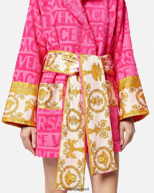 נשים Versace ורוד פוקסיה חלוק רחצה קצר תחתונים ובגדי חוף N8T21093