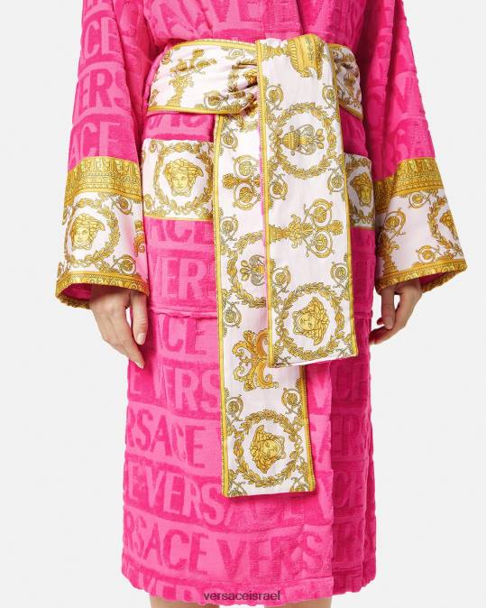 נשים Versace ורוד פוקסיה חלוק רחצה בארוק תחתונים ובגדי חוף N8T21094