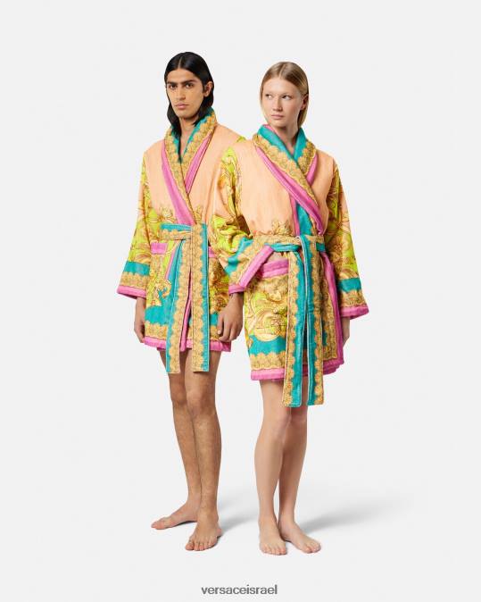 נשים Versace הדפס חלוק רחצה של אלת הבארוק תחתונים ובגדי חוף N8T21097