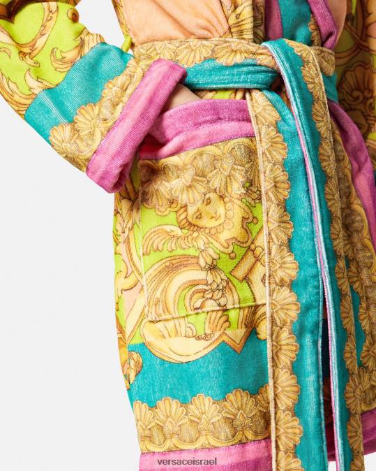 נשים Versace הדפס חלוק רחצה של אלת הבארוק תחתונים ובגדי חוף N8T21097