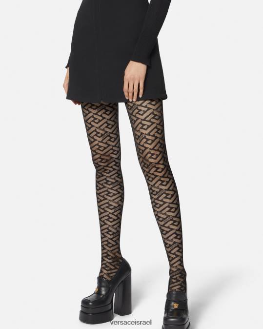 נשים Versace שָׁחוֹר טייץ לה גרקה תחתונים ובגדי חוף N8T21104