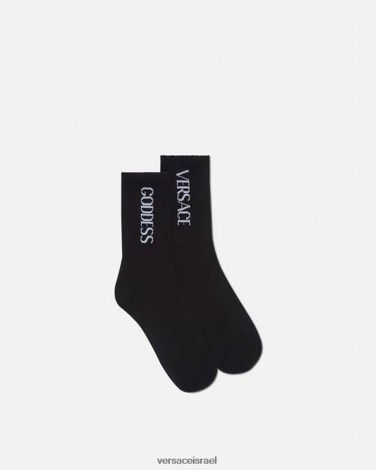 נשים Versace שָׁחוֹר גרבי האלה תחתונים ובגדי חוף N8T21110