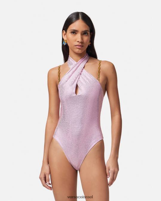 נשים Versace וָרוֹד בגד ים קריסטל גרקה תחתונים ובגדי חוף N8T21124