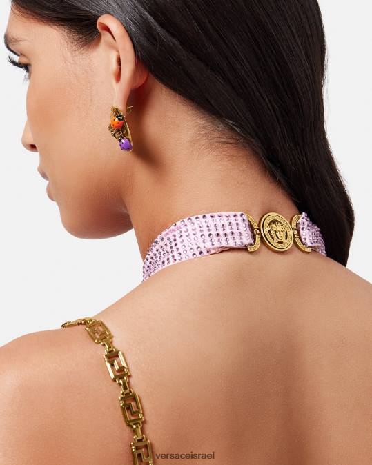 נשים Versace וָרוֹד בגד ים קריסטל גרקה תחתונים ובגדי חוף N8T21124