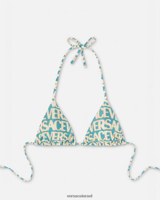 נשים Versace הדפס חולצת ביקיני אובר תחתונים ובגדי חוף N8T21127