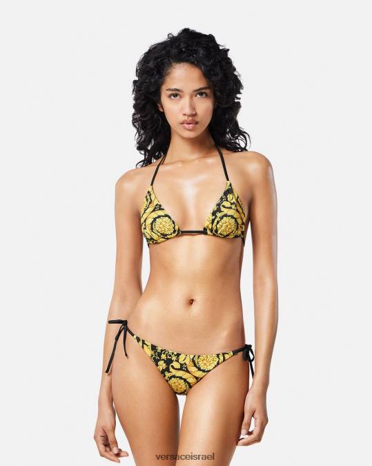 נשים Versace הדפס חולצת ביקיני ברוק תחתונים ובגדי חוף N8T21139