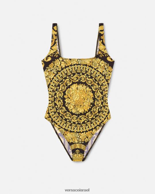 נשים Versace הדפס בגד ים בהדפס בארוקי תחתונים ובגדי חוף N8T21143