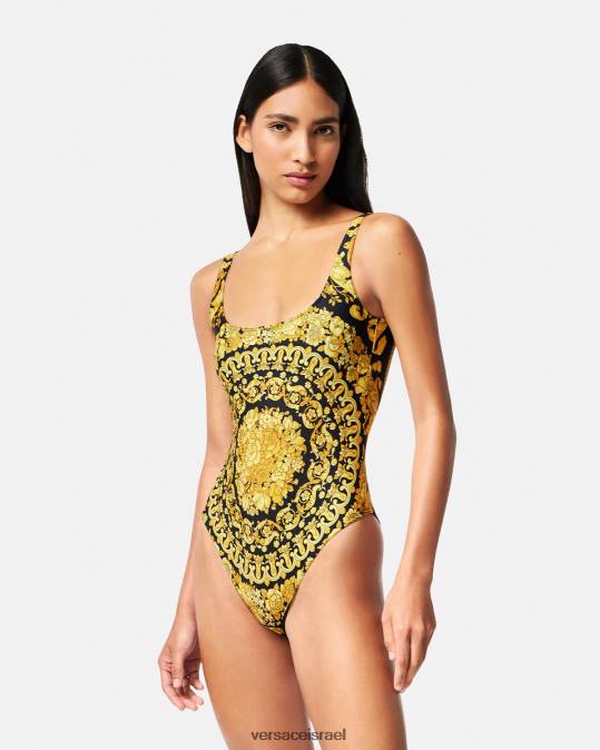 נשים Versace הדפס בגד ים בהדפס בארוקי תחתונים ובגדי חוף N8T21143