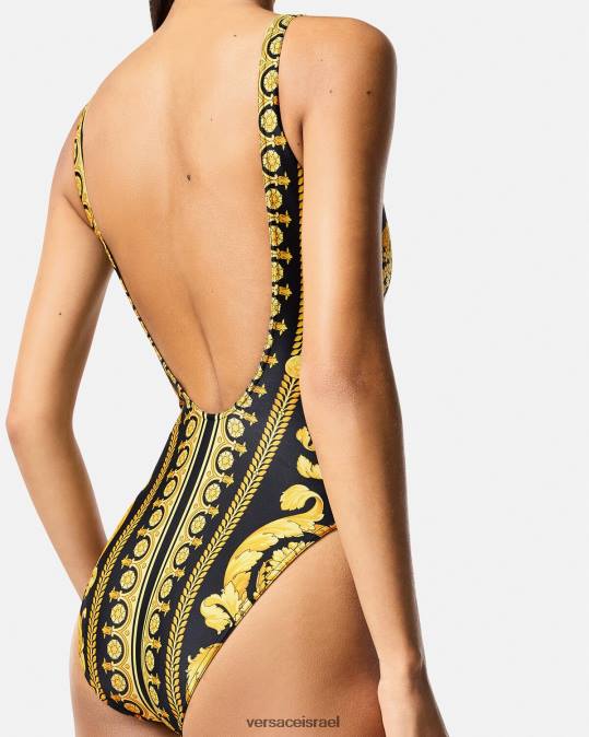 נשים Versace הדפס בגד ים בהדפס בארוקי תחתונים ובגדי חוף N8T21143