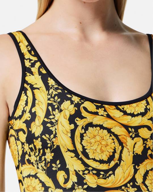 נשים Versace הדפס בגד ים בהדפס בארוקי תחתונים ובגדי חוף N8T21144