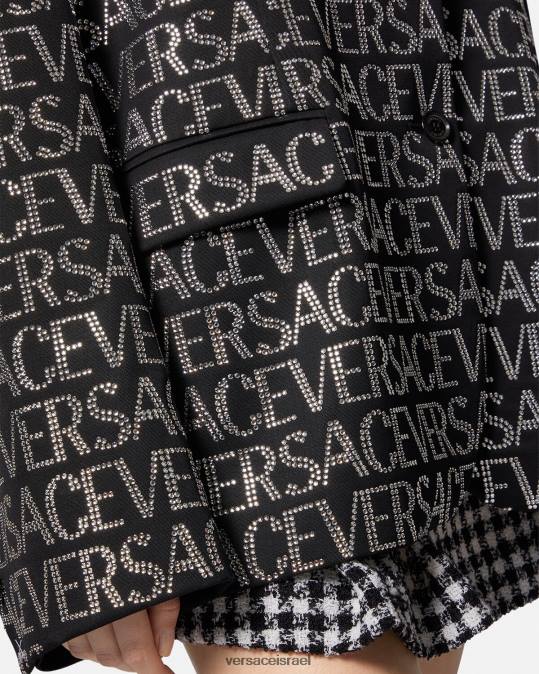 נשים Versace צבע אחד בלייזר מקריסטל הַלבָּשָׁה N8T2115