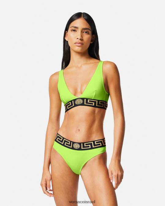 נשים Versace ליים תחתוני ביקיני בגבול גרקה תחתונים ובגדי חוף N8T21176