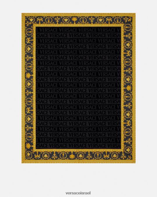 נשים Versace שָׁחוֹר מגבת חוף בארוק תחתונים ובגדי חוף N8T21198